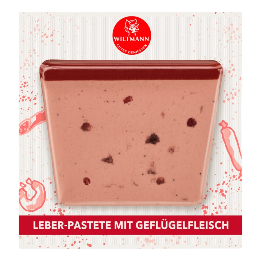 Wiltmann Leber-Pastete mit Geflügelfleisch und Preiselbeeren 100g
